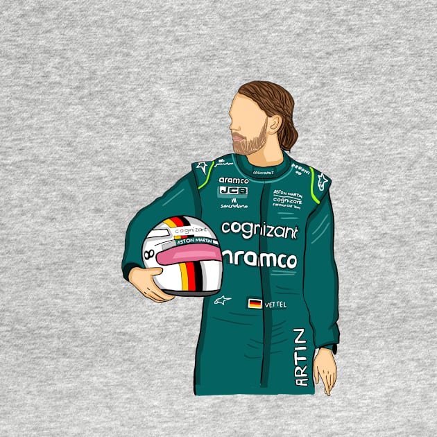 seb vettel by artistbarcagirl